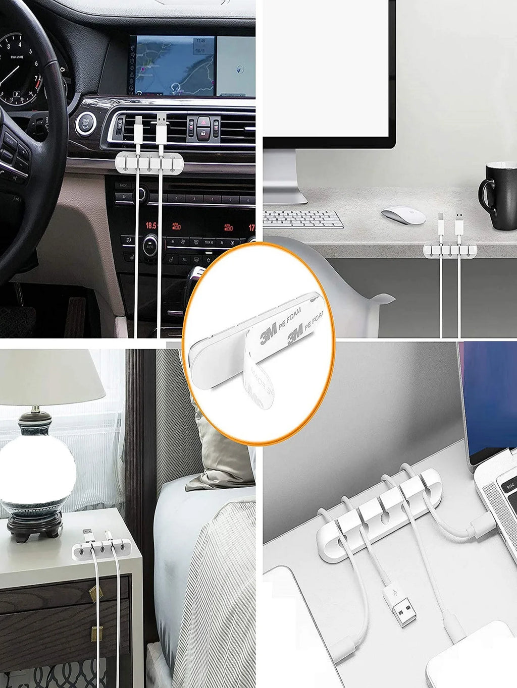 Cable Cord Wire Organizer Silicone USB Cable Winder VXN