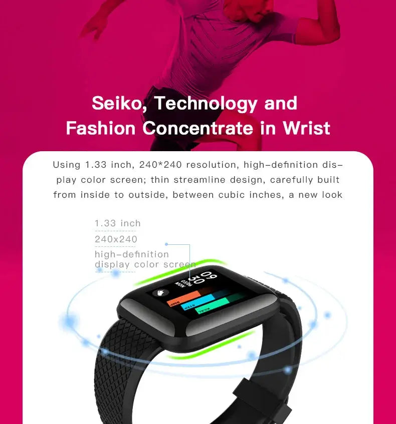 PHONEPACE Smart Fitness Tracker Bracelet – Color Screen VXN