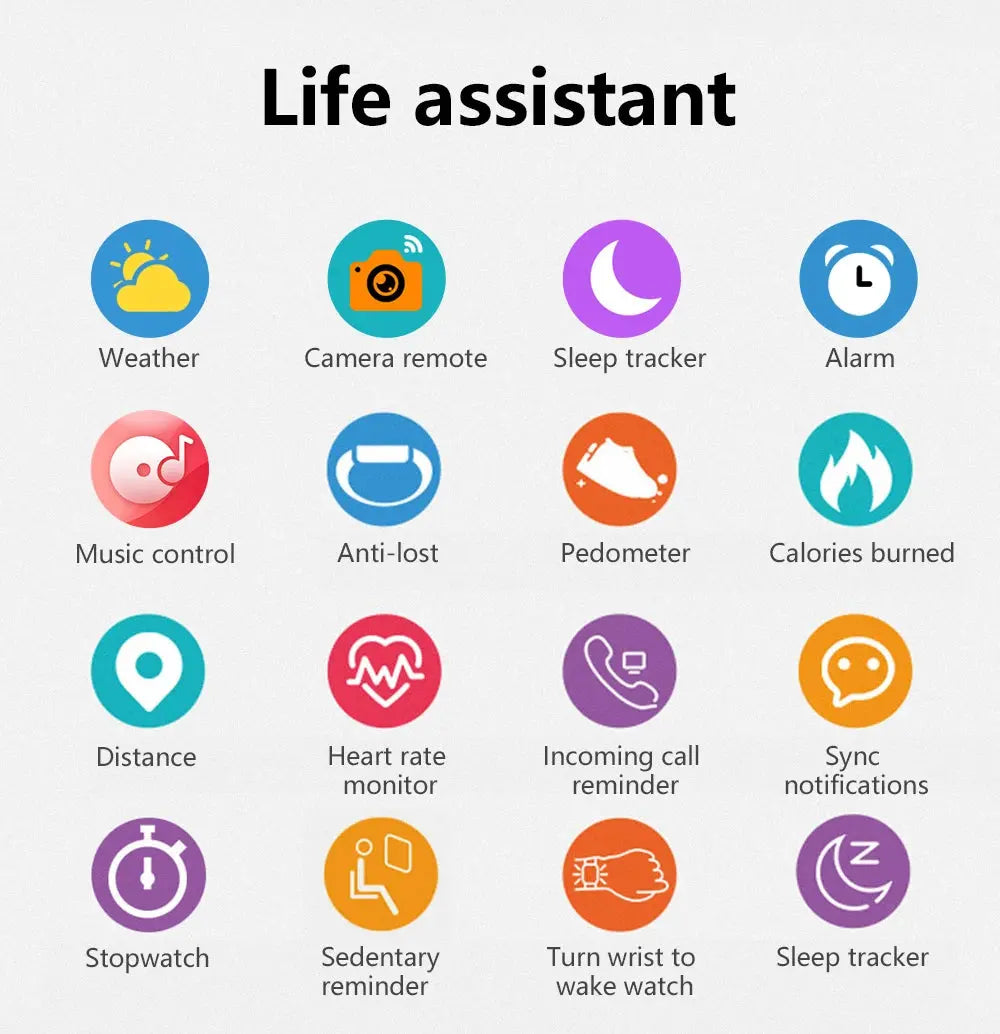 PHONEPACE Smart Fitness Tracker Bracelet – Color Screen VXN