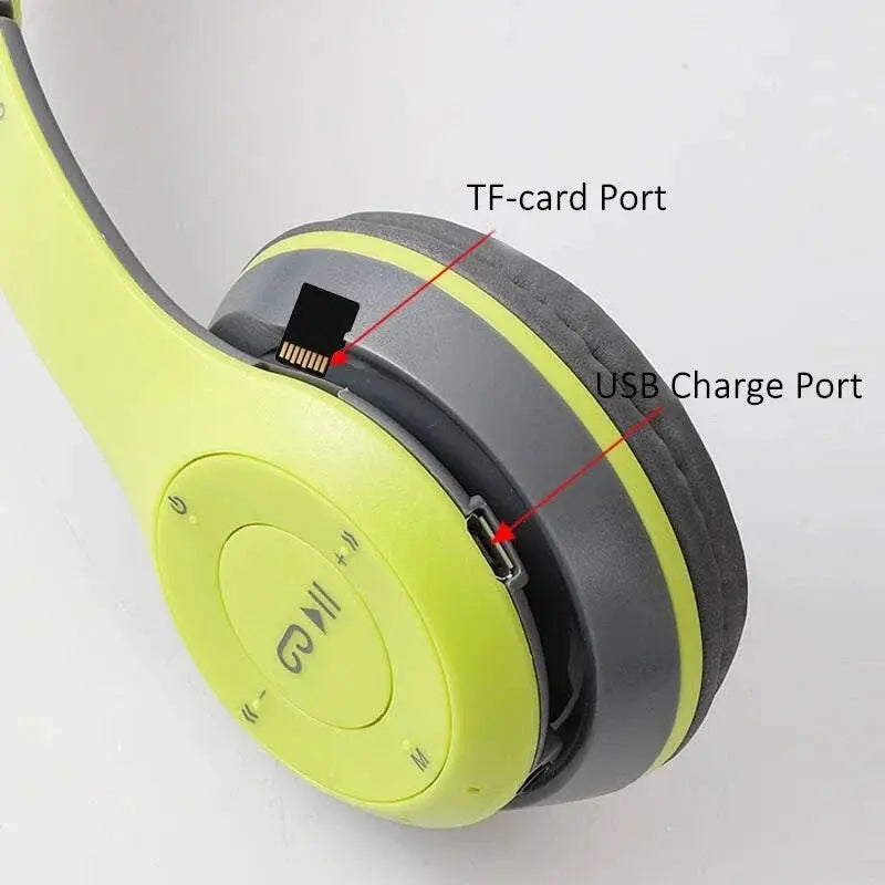 P47 Bluetooth 5.0 Wireless Headphone – Foldable HIFI VXN