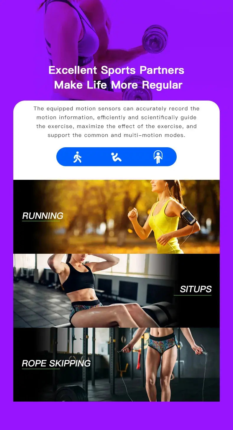 PHONEPACE Smart Fitness Tracker Bracelet – Color Screen VXN