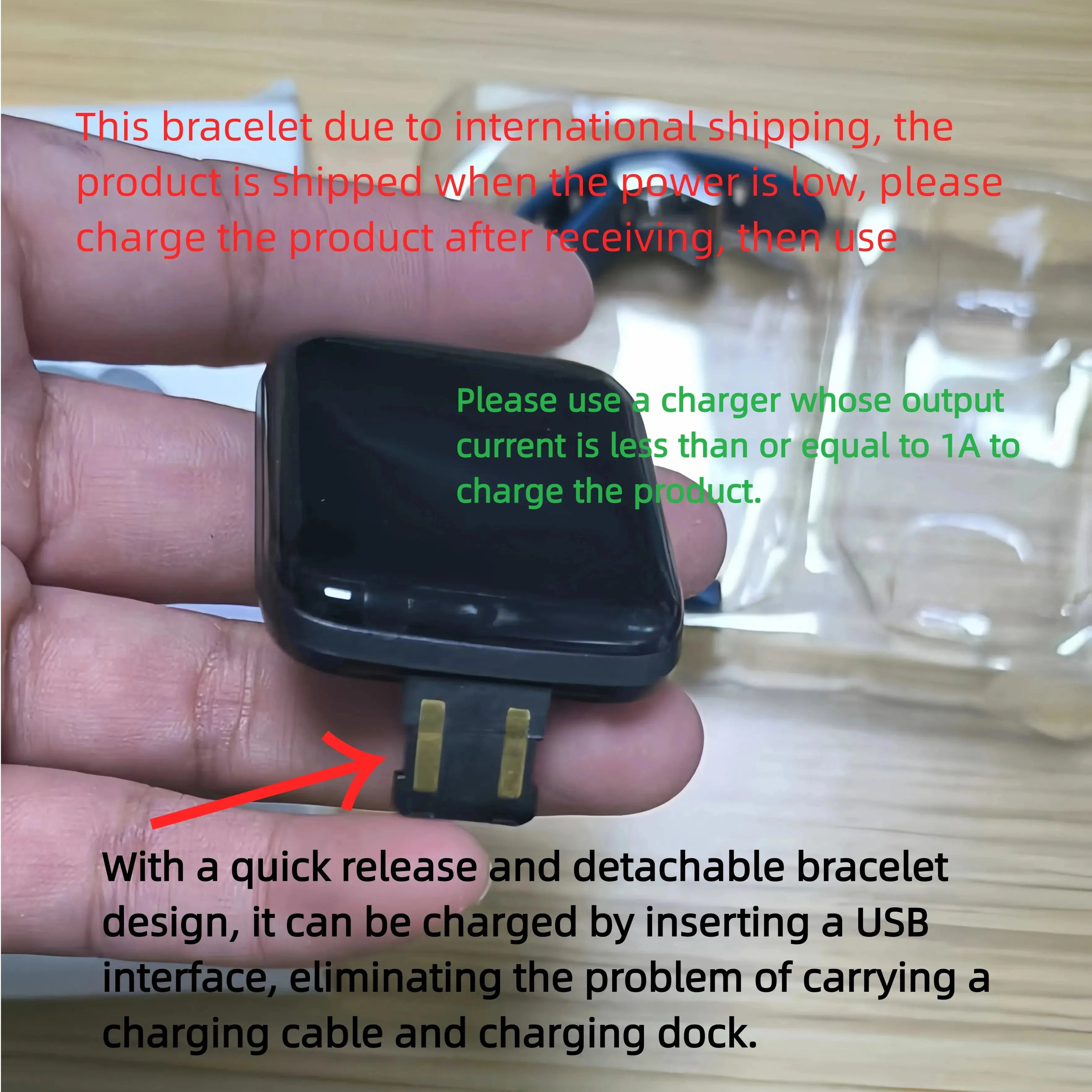 PHONEPACE Smart Fitness Tracker Bracelet – Color Screen VXN