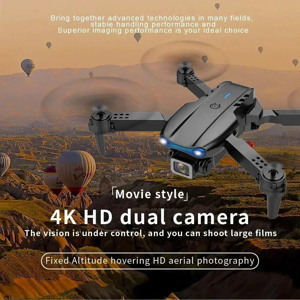 New E99Pro RC Drone 4K – Foldable FPV Helicopter VXN
