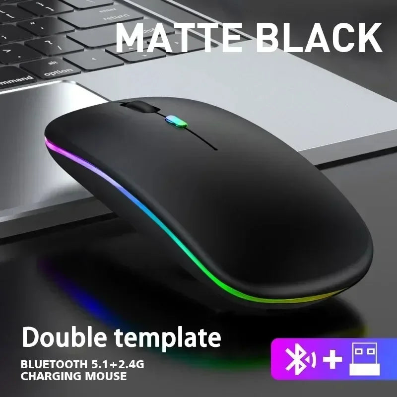Rechargeable Wireless Mouse Bluetooth-Compatible RGB VXN