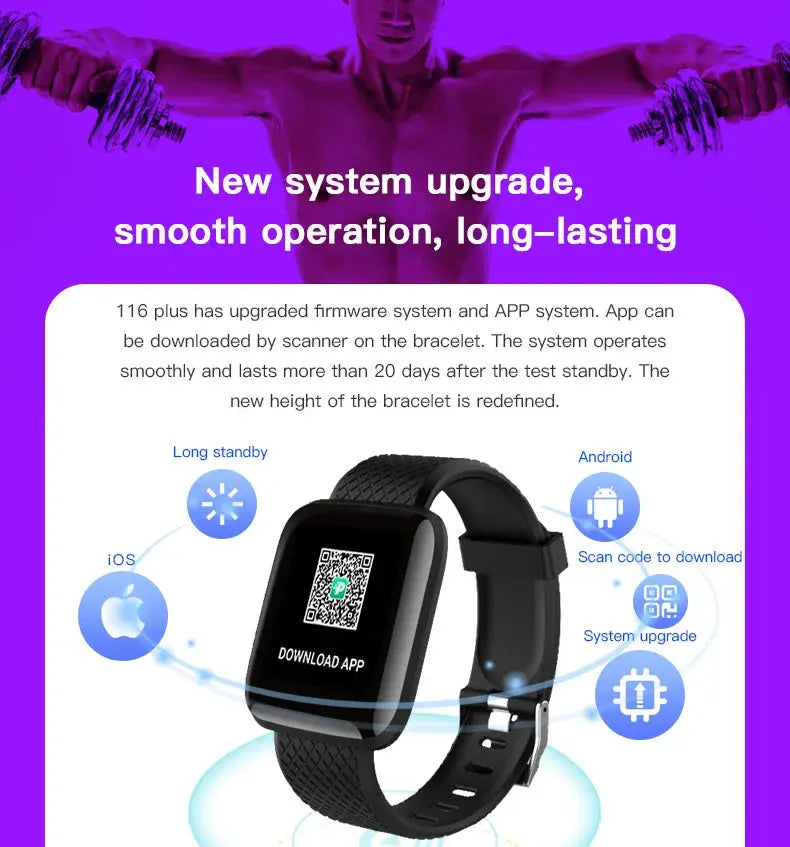 PHONEPACE Smart Fitness Tracker Bracelet – Color Screen VXN